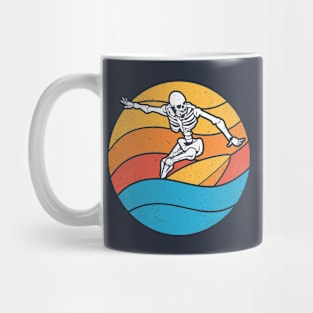 Summer Skeleton Surfing Mug